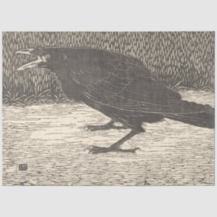 Screaming Crow (by Jan Mankes) Tissue Paper
