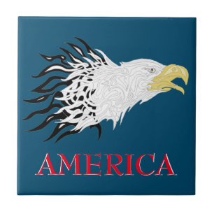 Screaming Eagle America  Tile