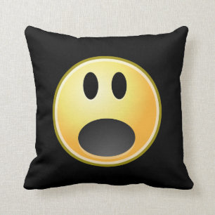 Screaming Emoticon Cushion