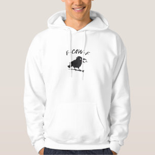 Screaming F-Caw-F Crow Humor Raven Funny Gothic Bi Hoodie