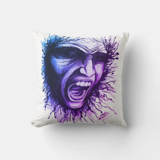 Screaming Face Cushion