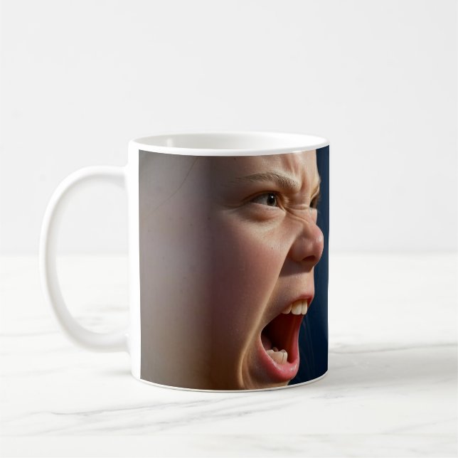 Screaming Girl mug 2 sided (Left)