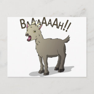 Screaming Goat Doodle Noodle Designs Postcard