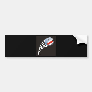 Screaming Golf Ball Bumper Sticker