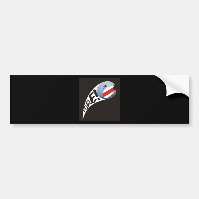 Screaming Golf Ball Bumper Sticker (Front)