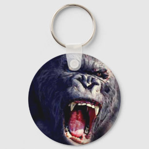 Screaming Gorilla Key Ring