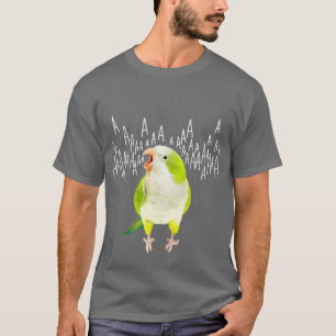 Screaming Green Quaker Parrot T-Shirt