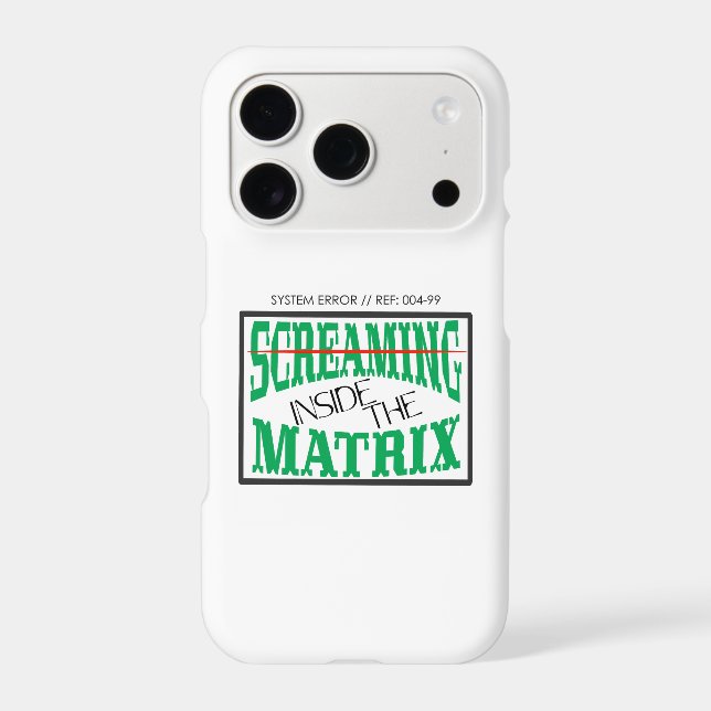 Screaming Inside Glitch Art Cyberpunk Typography (Back)