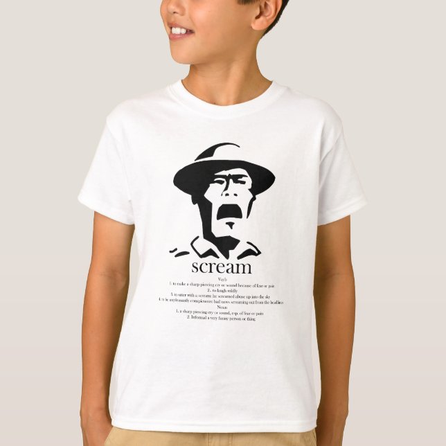 screaming man with definition T-Shirt (Front)
