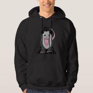 Screaming Possum Aaaa Opossum Dank Meme Men Women Hoodie