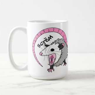 Screaming Possum bright colours Coffee Mug