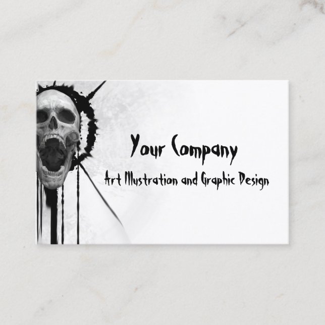 Screaming Skull Business Card (Front)