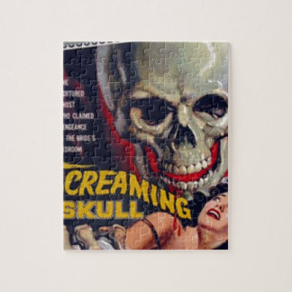 Screaming Skull Jigsaw Puzzle