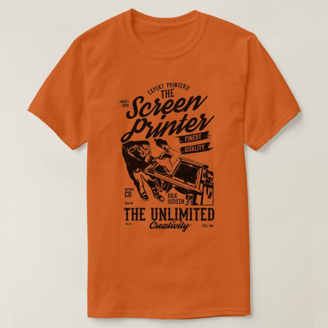 Screen Printer T-Shirt (Design Front)