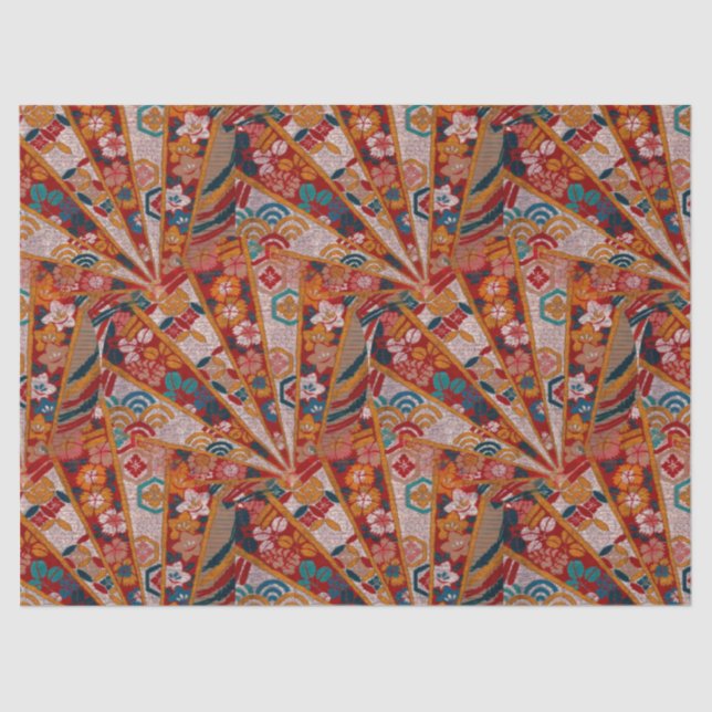 Screens Oriental Fabric Tissue Paper (Front)