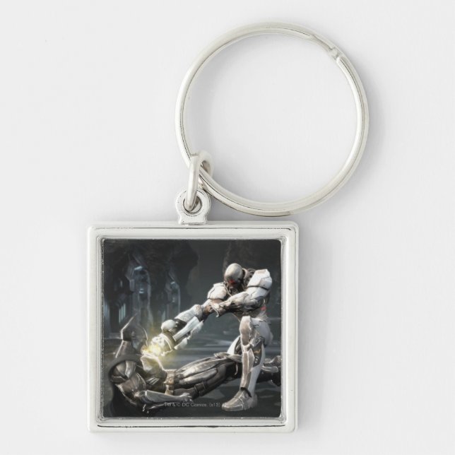 Screenshot: Batman vs Cyborg Key Ring (Front)