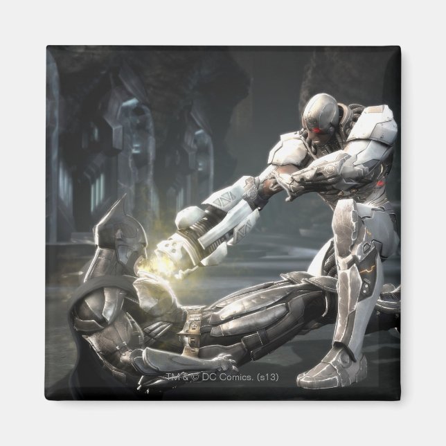 Screenshot: Batman vs Cyborg Magnet (Front)