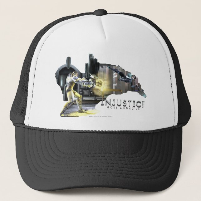 Screenshot: Cyborg vs Nightwing 2 Trucker Hat (Front)