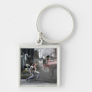 Screenshot: Cyborg vs Nightwing Key Ring