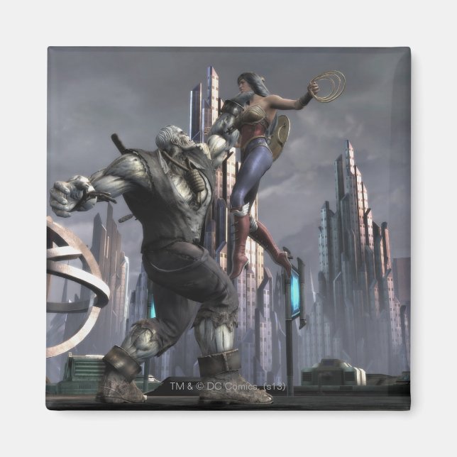 Screenshot: Grundy vs Wonder Woman Magnet (Front)