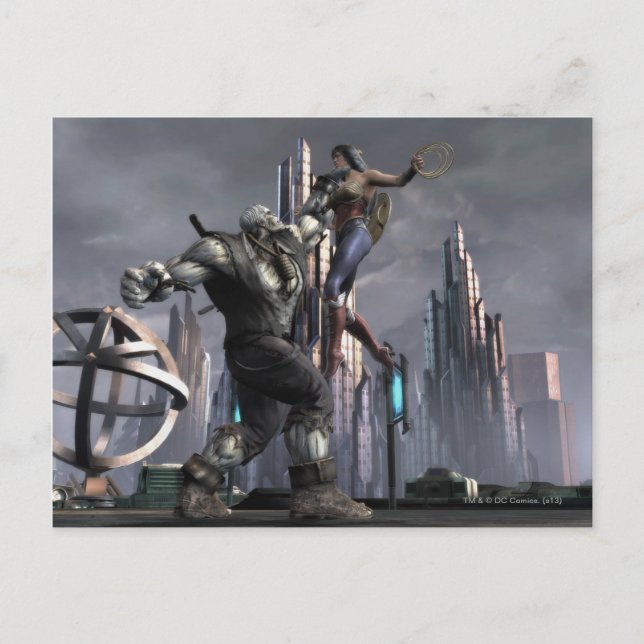 Screenshot: Grundy vs Wonder Woman Postcard (Front)