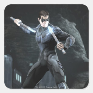 Screenshot: Nightwing Square Sticker