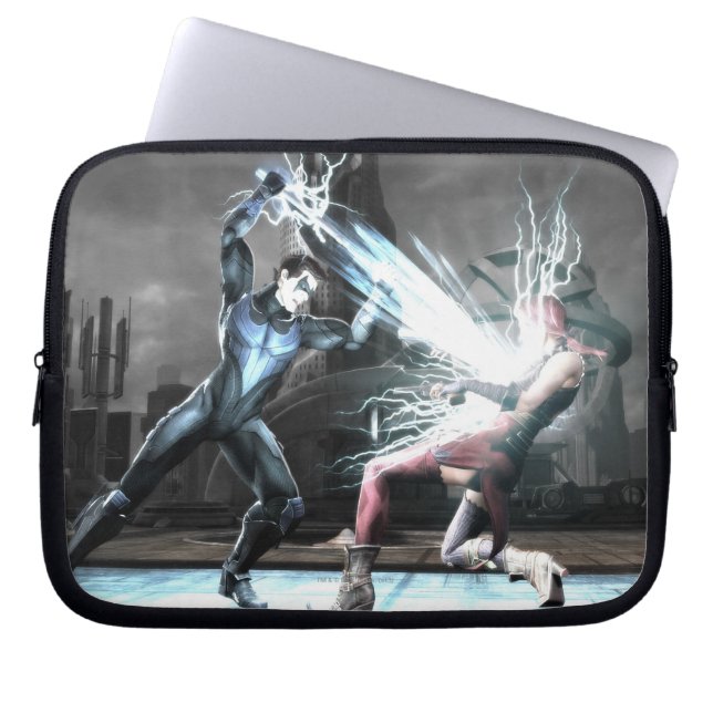 Screenshot: Nightwing vs harley Laptop Sleeve (Front)