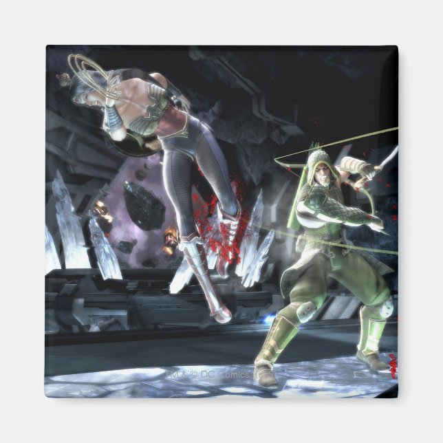 Screenshot: Wonder Woman vs Green Arrow Magnet (Front)