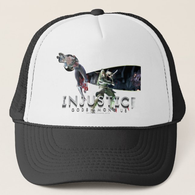 Screenshot: Wonder Woman vs Green Arrow Trucker Hat (Front)