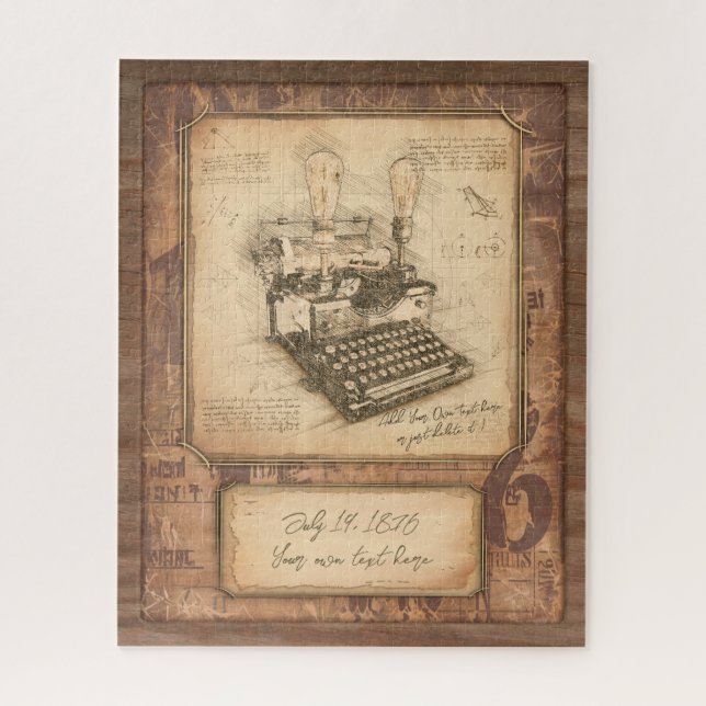 Screenwriter / Scriptwriter Vintage Art Gift Jigsaw Puzzle (Vertical)