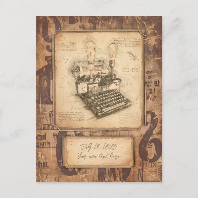 Screenwriter / Scriptwriter Vintage Art Gift Postcard (Front)