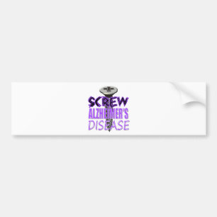 Screw Alzheimer's Disease Bumper Sticker