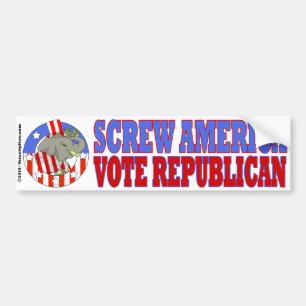 Screw America Bumper Stkr Sticker