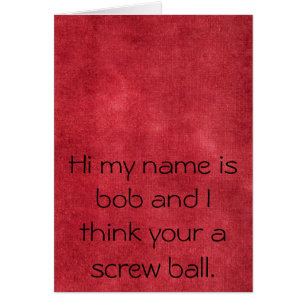Screw ball