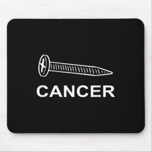 Screw Cancer Cancer Awareness Motivation  Mouse Pad