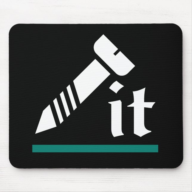 Screw IT Funny Sarcastic Mouse Pad (Front)