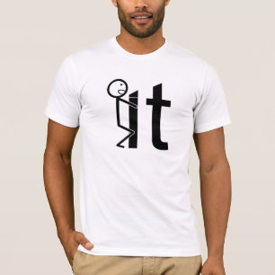 Screw It Funny Stick Figure Men's T-shirt