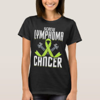 Screw Lymphoma Cancer Lime Awareness Ribbon Fight