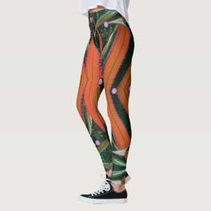 Screw Pine Ribbons Leggings