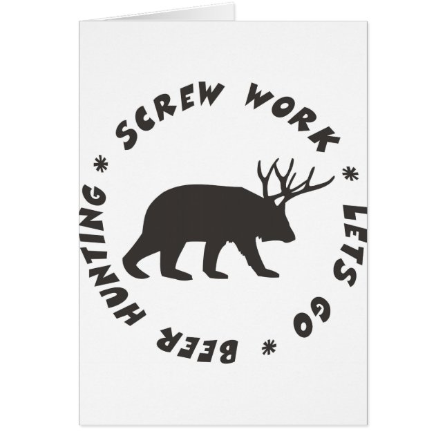 screw work beer hunting (Front)