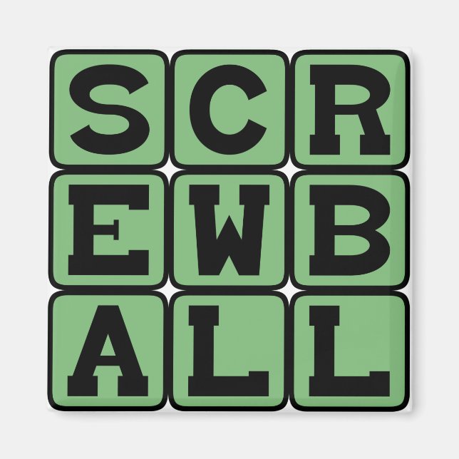 Screwball, Type of Pitch or Comedy Magnet (Front)