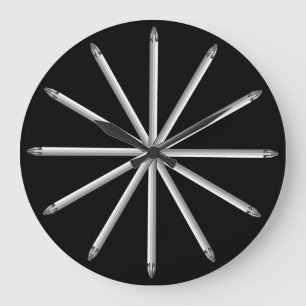 Screwdriver Bits - Contemporary Stylish Modern Large Clock