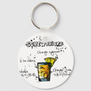 Screwdriver Cocktail Recipe Key Ring