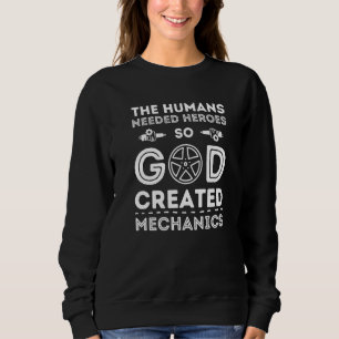 Screwdriver God Car Mechanic Workshop Cars Tuner Sweatshirt