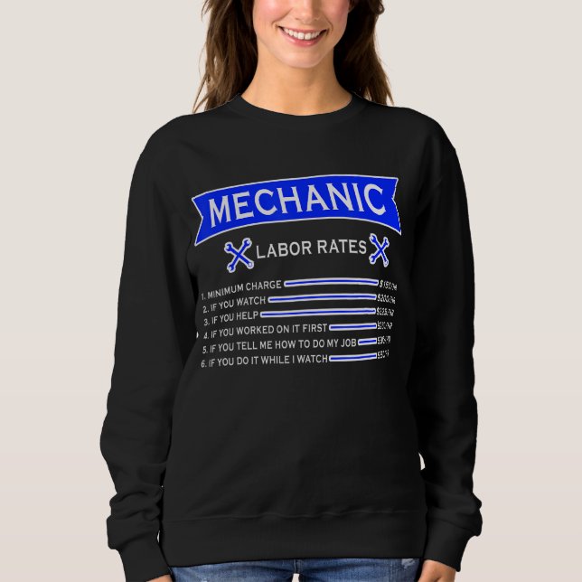 Screwdriver mechanic screwdriver screws car tuner sweatshirt (Front)
