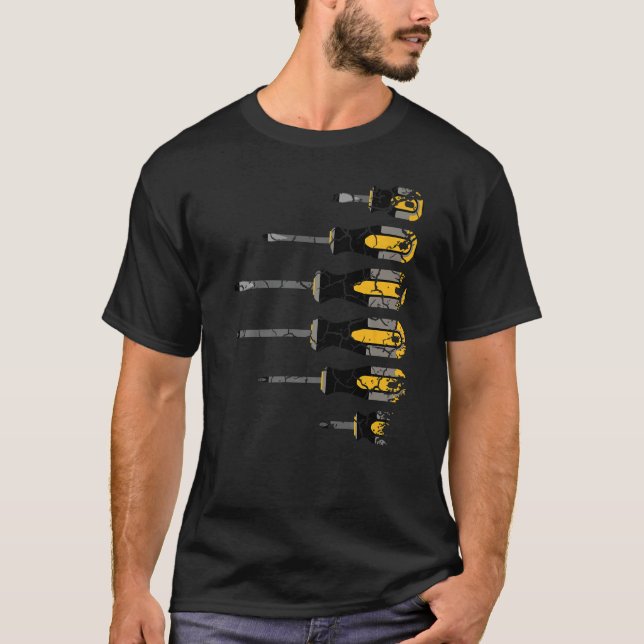 Screwdrivers Distressed   T-Shirt (Front)