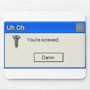 screwed mouse pad
