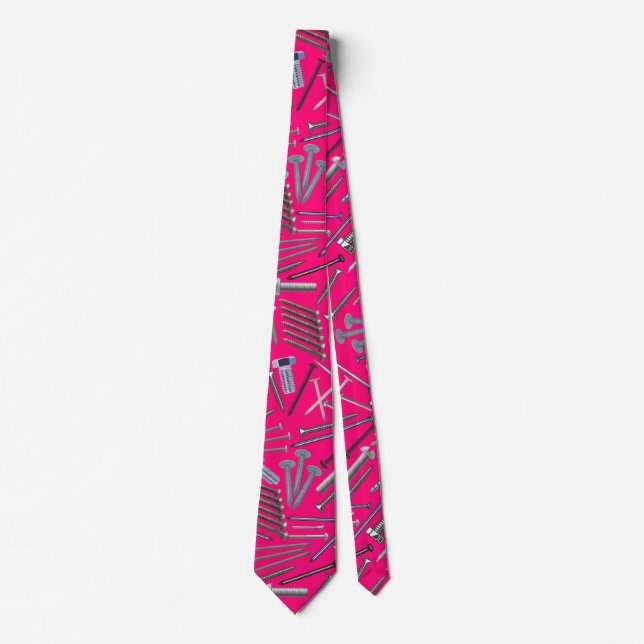 Screws and nails x4 B Pink BG Tie (Front)