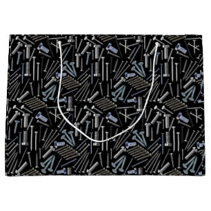 Screws and nails x4 Black BG Large Gift Bag