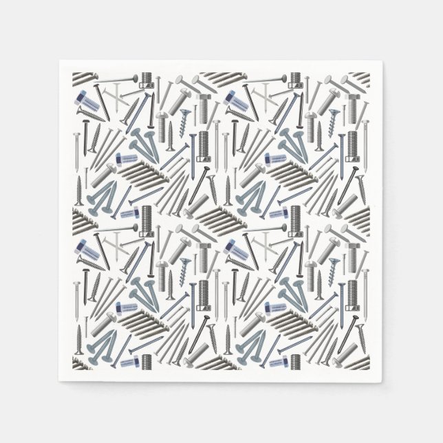 Screws and nails x4 napkin (Front)
